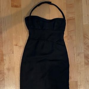 Narciso Rodriguez timeless halter black dress